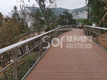 珠海海天公園云道塑木棧道地板